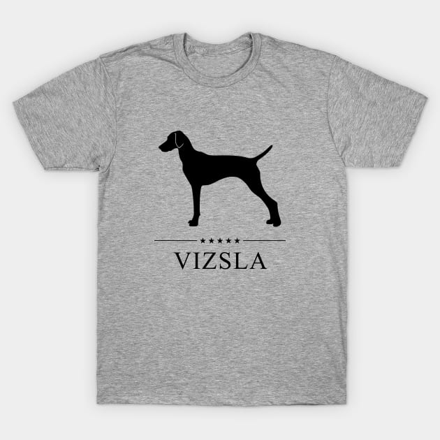 Vizsla Black Silhouette T-Shirt by millersye